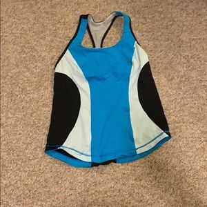 Lululemon black and blue tank top